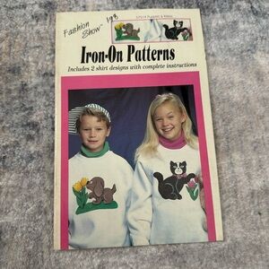 NIP Fashion Show Iron On Clothing Designs - PUPPIES AND KITTIES